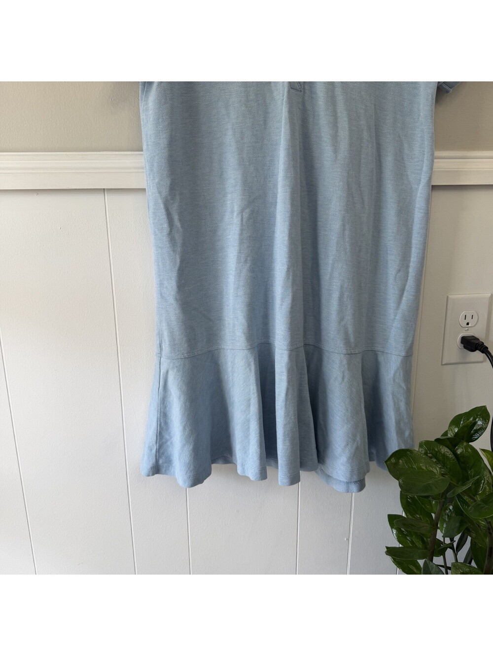 Tuckernuck Pique May Polo Flared Dress in Light Blue Size M - Picture 5 of 6